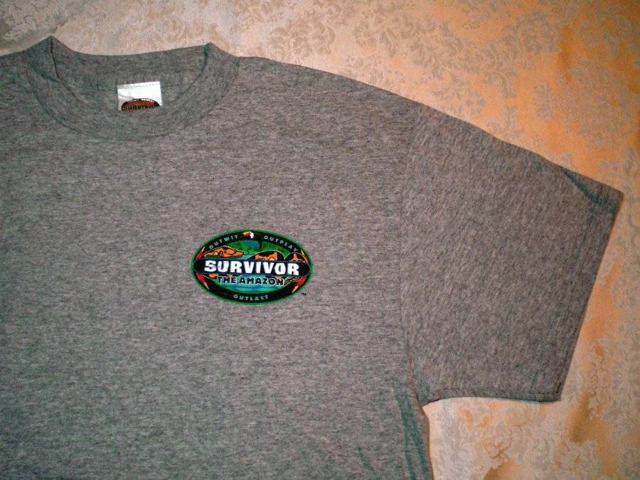 SURVIVOR TV Show - Amazon T-Shirt Featuring Buff Logo - Adult Size Medium - New