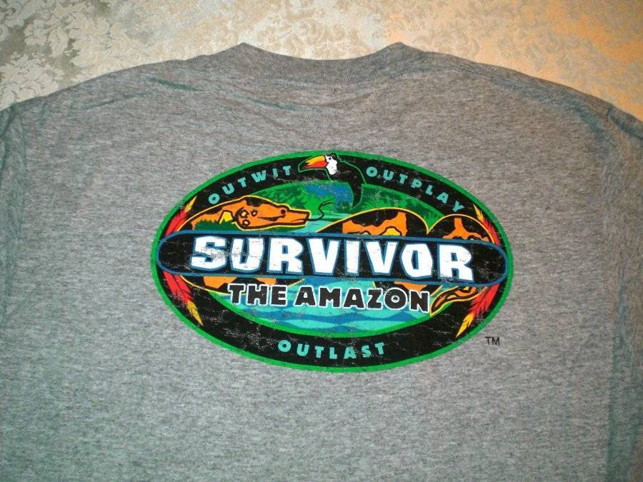 SURVIVOR TV Show - Amazon T-Shirt Featuring Buff Logo - Adult Size Medium - New