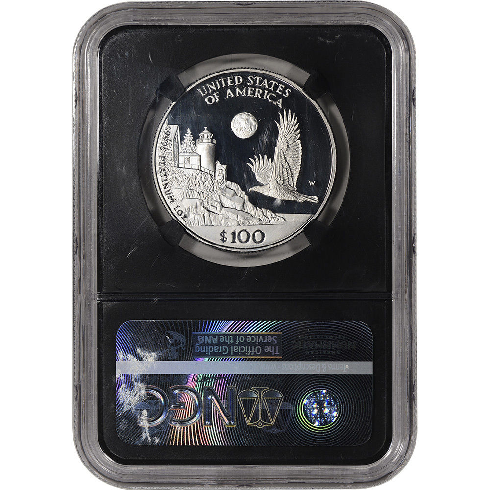 1998-W American Platinum Eagle Proof (1 oz) $100 - NGC PF70 UCAM - ALS Black