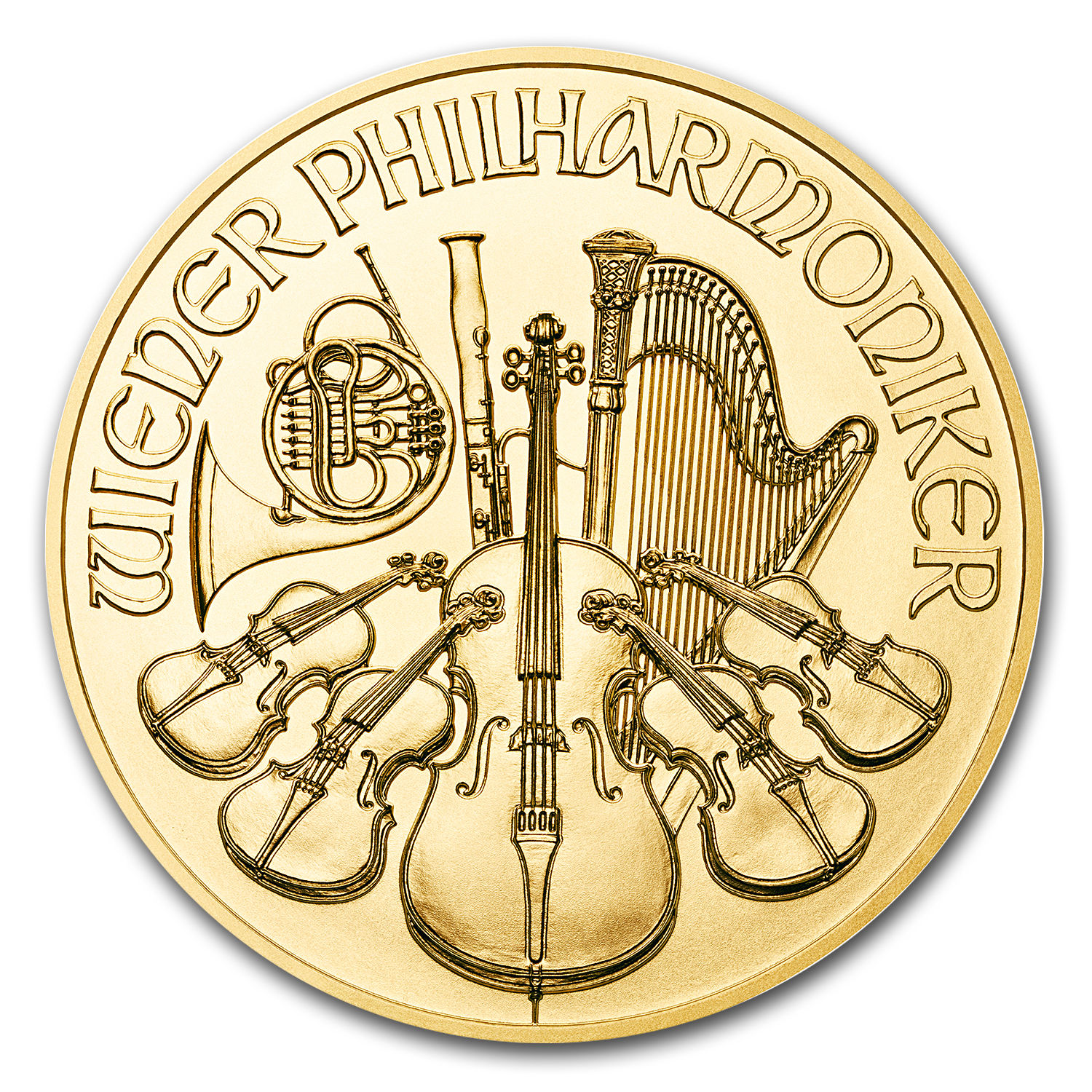 2017 Austria 1/4 oz Gold Philharmonic BU