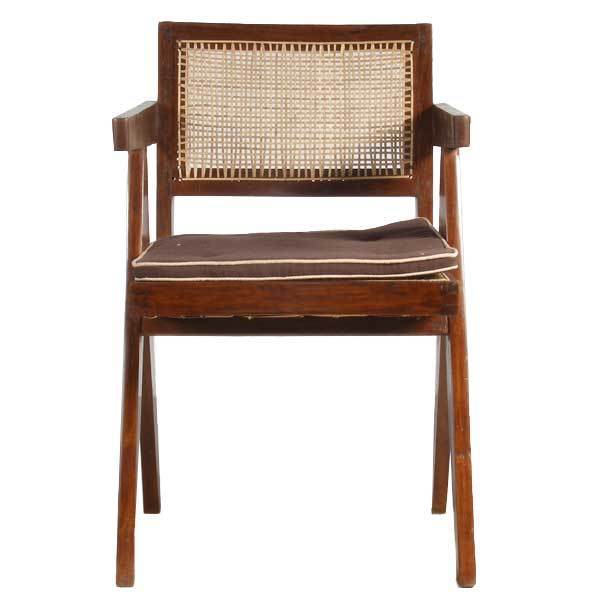 Original PIERRE JEANNERET Mid Century Modern Conference Chair Chandigarh c. 1950