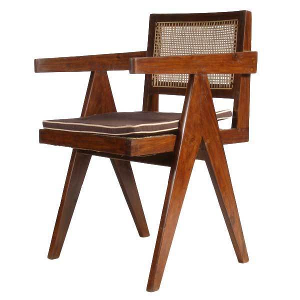 Original PIERRE JEANNERET Mid Century Modern Conference Chair Chandigarh c. 1950