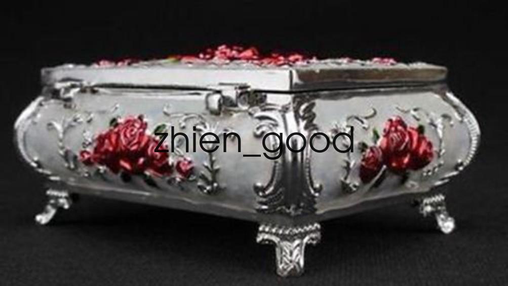 SUPERB OLD ChINESE  VINTAGE HANDWORK MIAO SILVER CLOISONE CARVED FLOWER CZ305