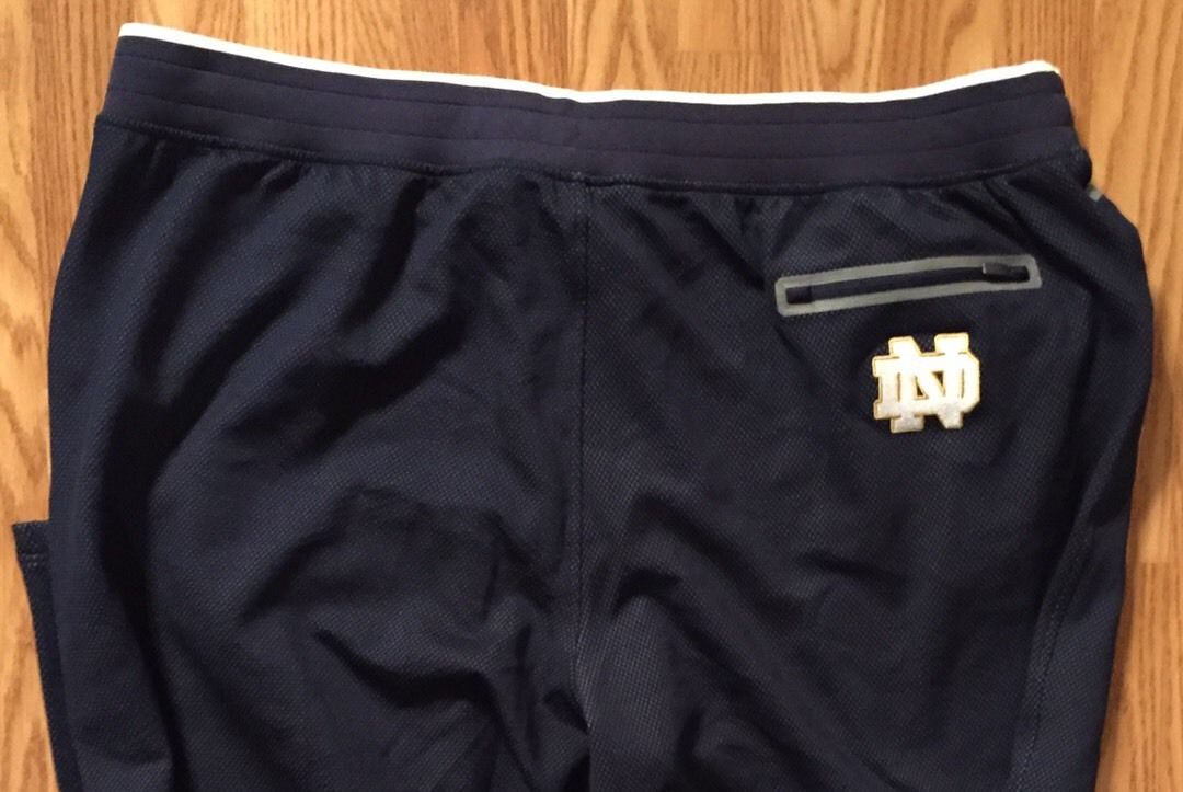 NOTRE DAME FOOTBALL TEAM ISSUED/USED UNDER ARMOUR PANTS XL