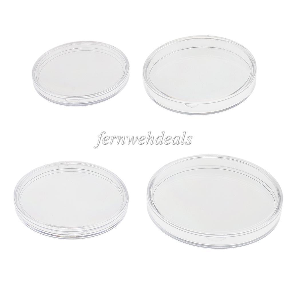 10pcs 55mm Clear Coin Capsules Containers Boxes Coin Holders