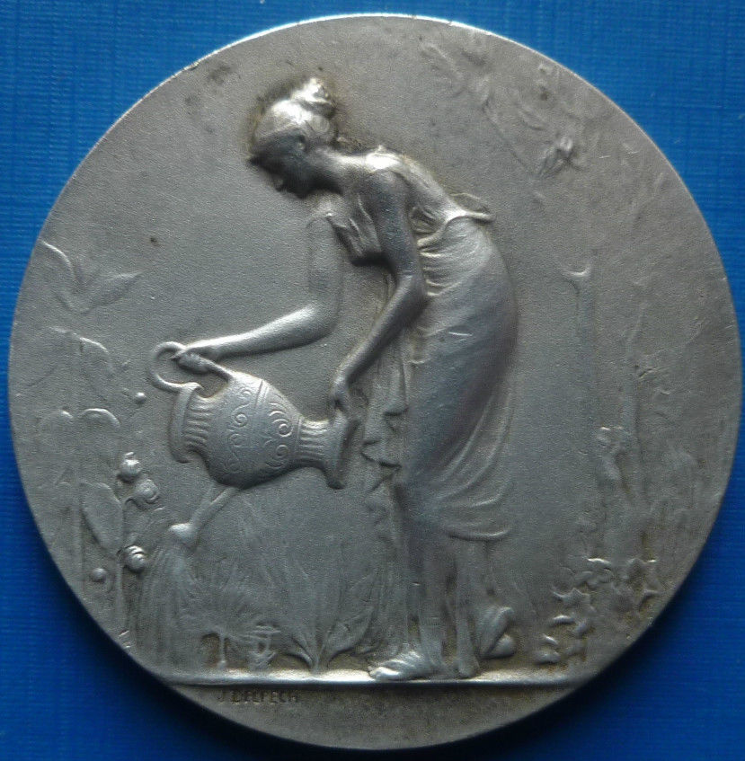 French silver - plated Bronze medal by J. DELPECH & ARTHUS BERTRAND