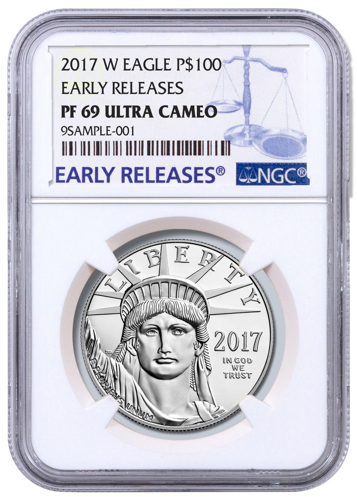 2017-W 1 oz Platinum American Eagle Proof $100 NGC PF69 UC ER SKU48316