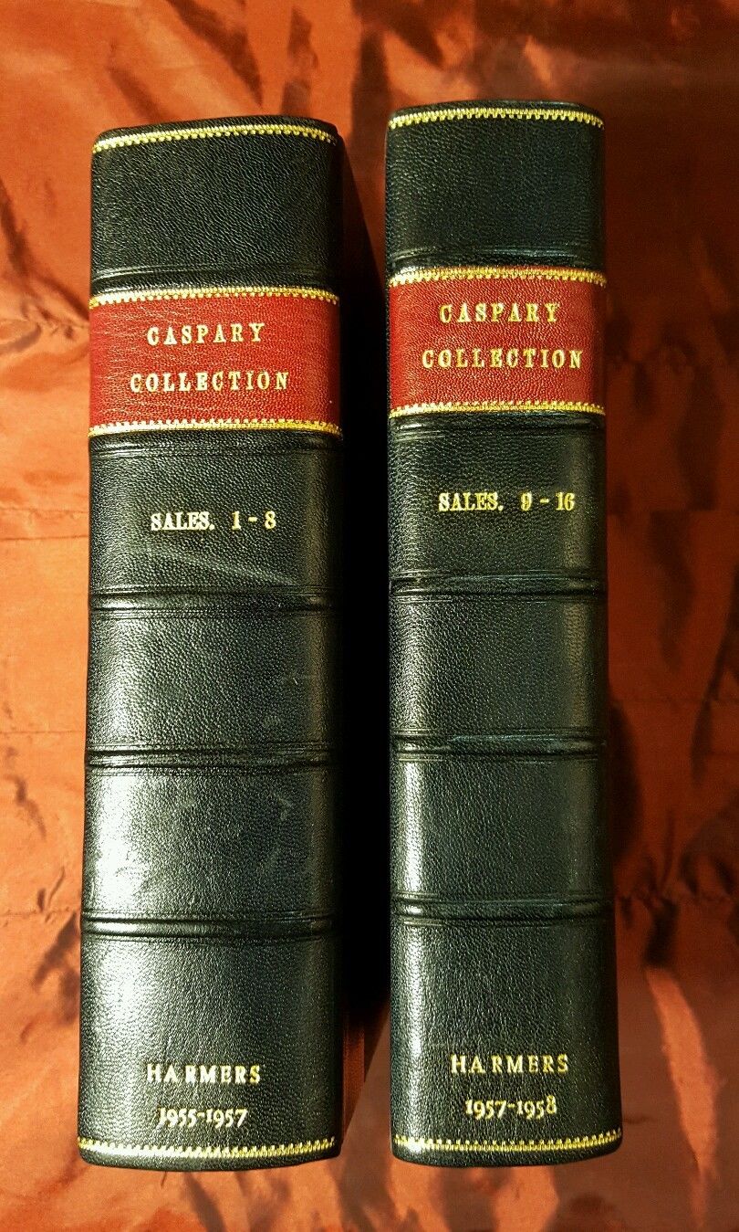 A.CASPARY COLLECTION: auction catalogue sales in 2 vol.  1955-1958