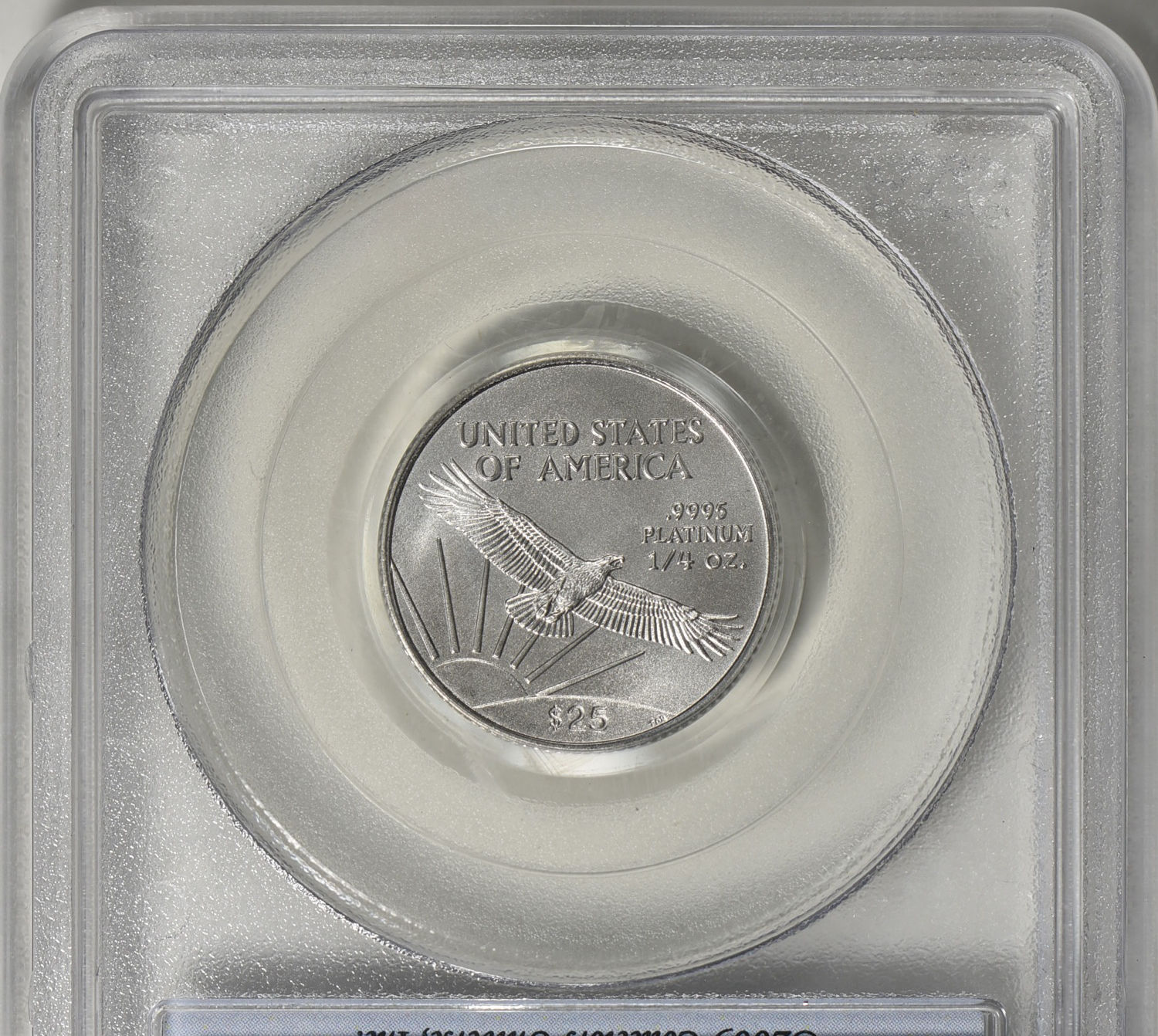 2005 $25 Quarter Ounce Platinum American Eagle PCGS MS-70 First Strike