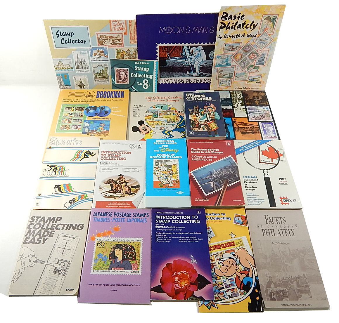 Postal Stamp Collecting Reference Book Lot ^ Price Guides Books Catalogue Disney