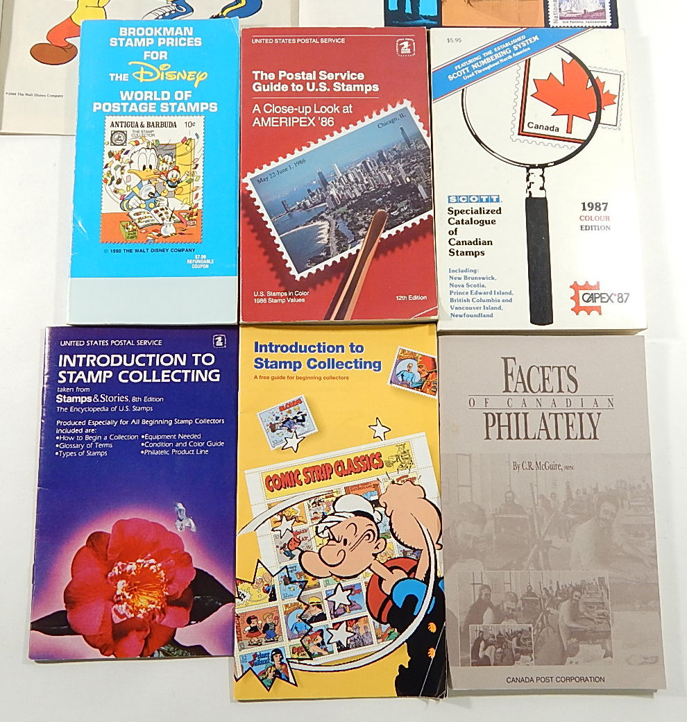 Postal Stamp Collecting Reference Book Lot ^ Price Guides Books Catalogue Disney