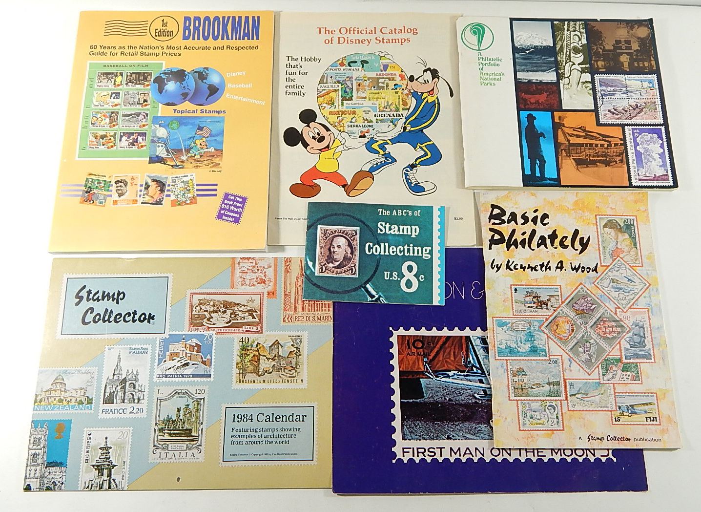 Postal Stamp Collecting Reference Book Lot ^ Price Guides Books Catalogue Disney