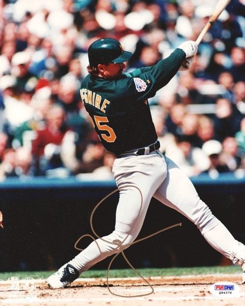 Mark McGwire Authentic Autographed Signed 8x10 Photo Oakland A's PSA/DNA