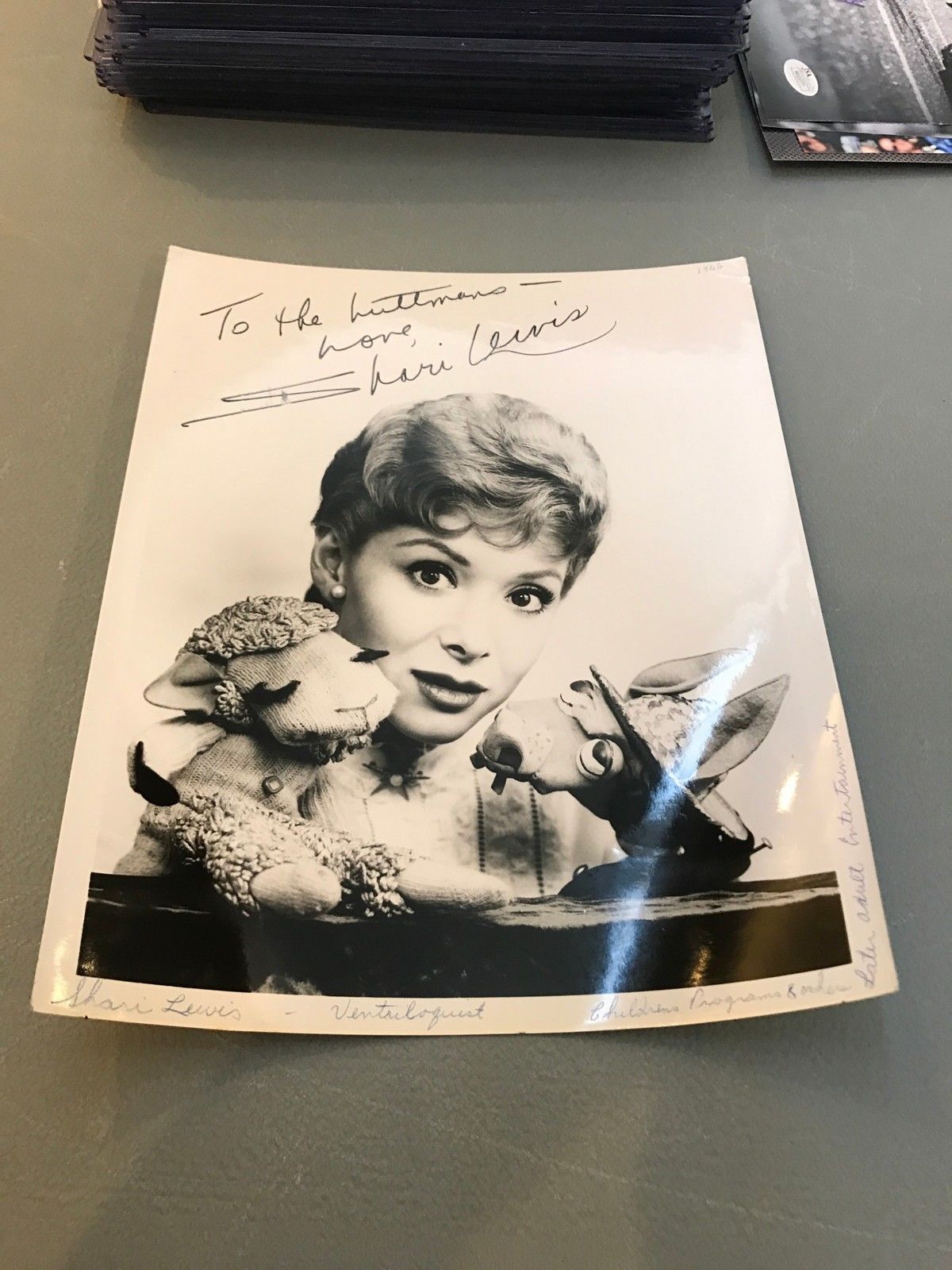 ​Vintage 1960's  Shari Lewis Signed Autographed 8X10 Photo With JSA COA