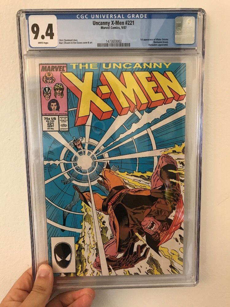 X-MEN #221 // 1st App MR SINISTER // CGC 9.4 // WHITE Pgs