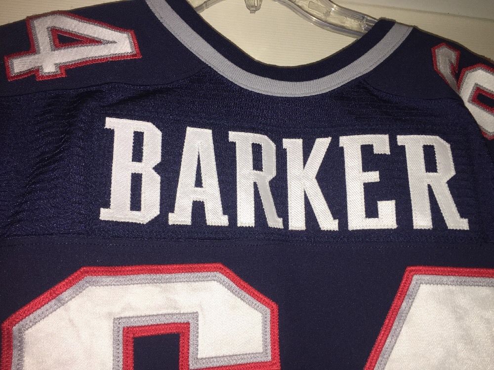 2013 Chris Barker New England Patriots Game Used Worn Nike Jersey Super Bowl COA