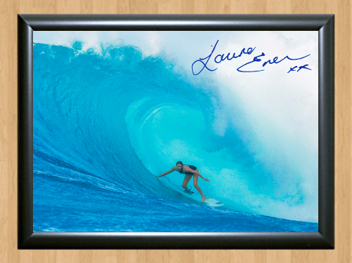 Laura Enever Surfing Surfer Surf Signed Autograph A4 Poster Photo Print Board 2