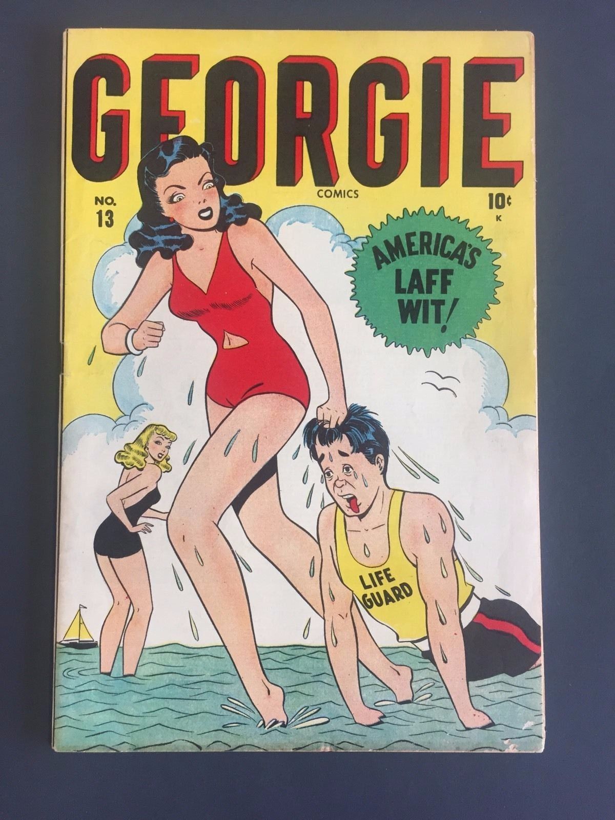 # 13  GEORGIE Comics (1947) SWIMSUIT CVR -  MARVEL TEEN GOLDEN AGE  COMIC BOOK