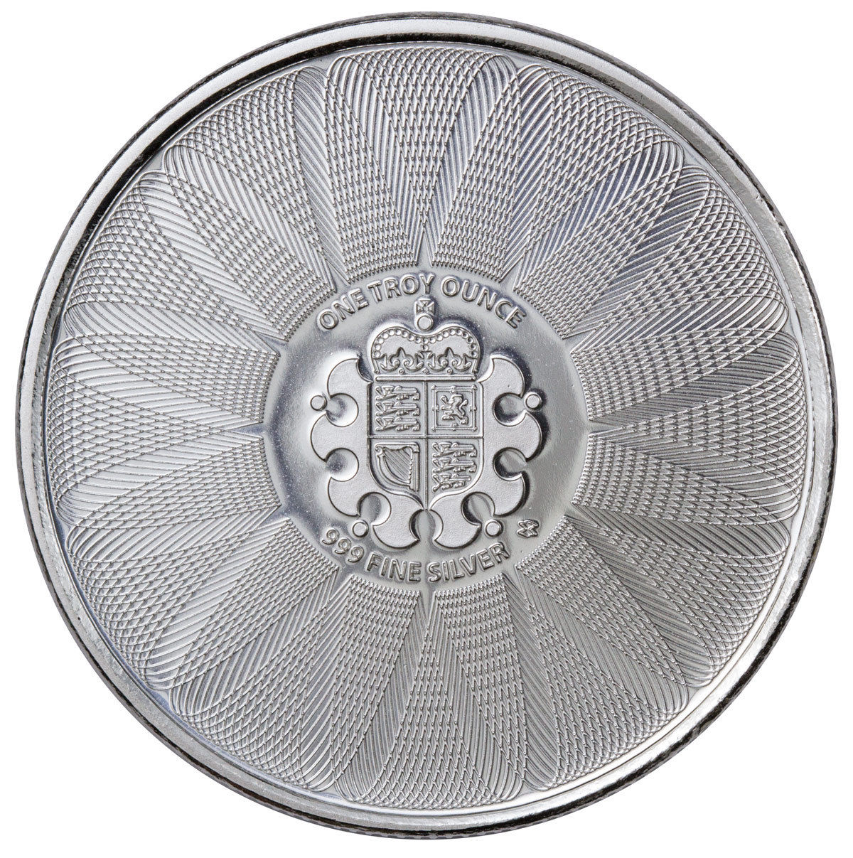 Lot of 10 - Royal Mint Center Shield 1 Troy oz. .999 Silver Round SKU45832