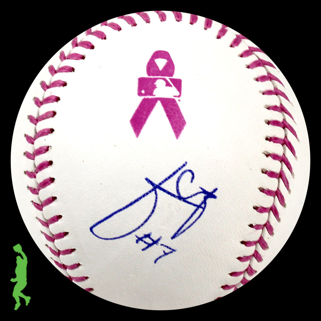 JULIO URIAS AUTOGRAPHED SIGNED MOTHERS DAY BASEBALL BALL DODGERS PSA/DNA COA