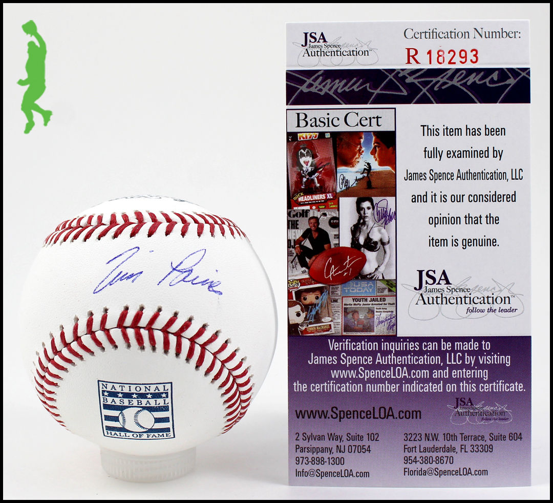 TIM RAINES AUTOGRAPHED SIGNED HALL OF FAME HOF BASEBALL BALL EXPOS 2017 JSA COA