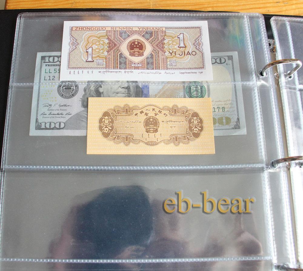 High-grade Paper Money Collection Album Holder Book Banknotes Bill Brand New