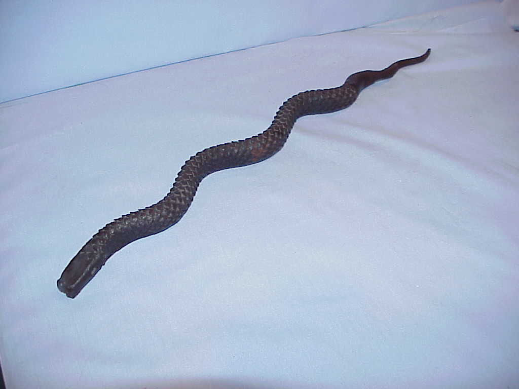 Unique Metal Folk Art Snake made from rasp file one of a kind