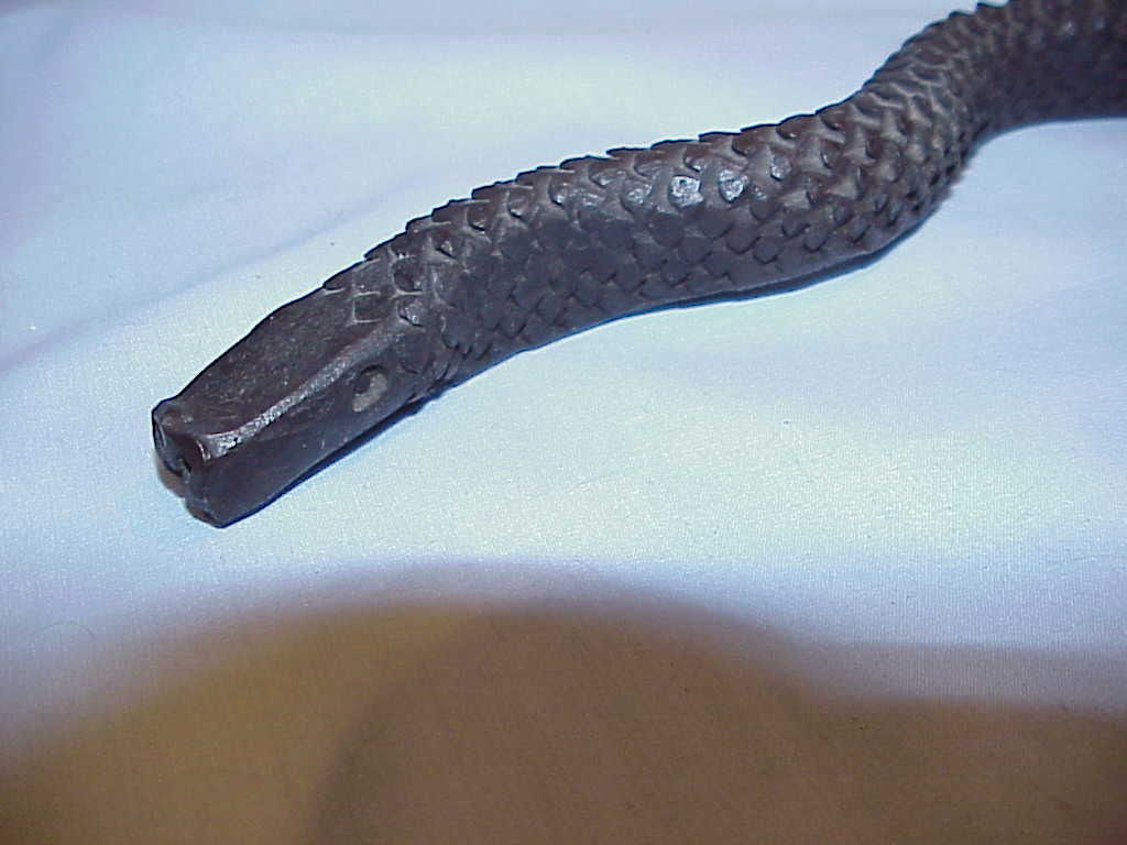 Unique Metal Folk Art Snake made from rasp file one of a kind