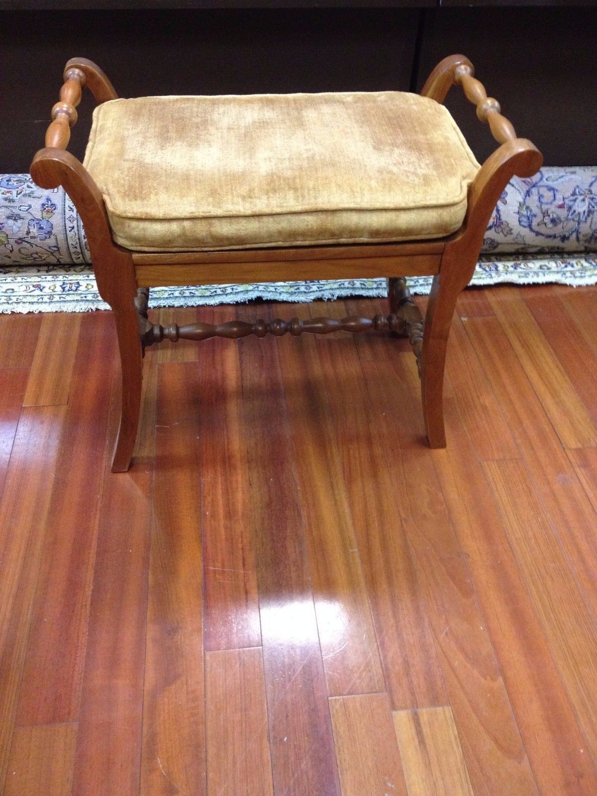 Antique ,Vintage Solid Walnut  Window , Piano, Dresser Bench