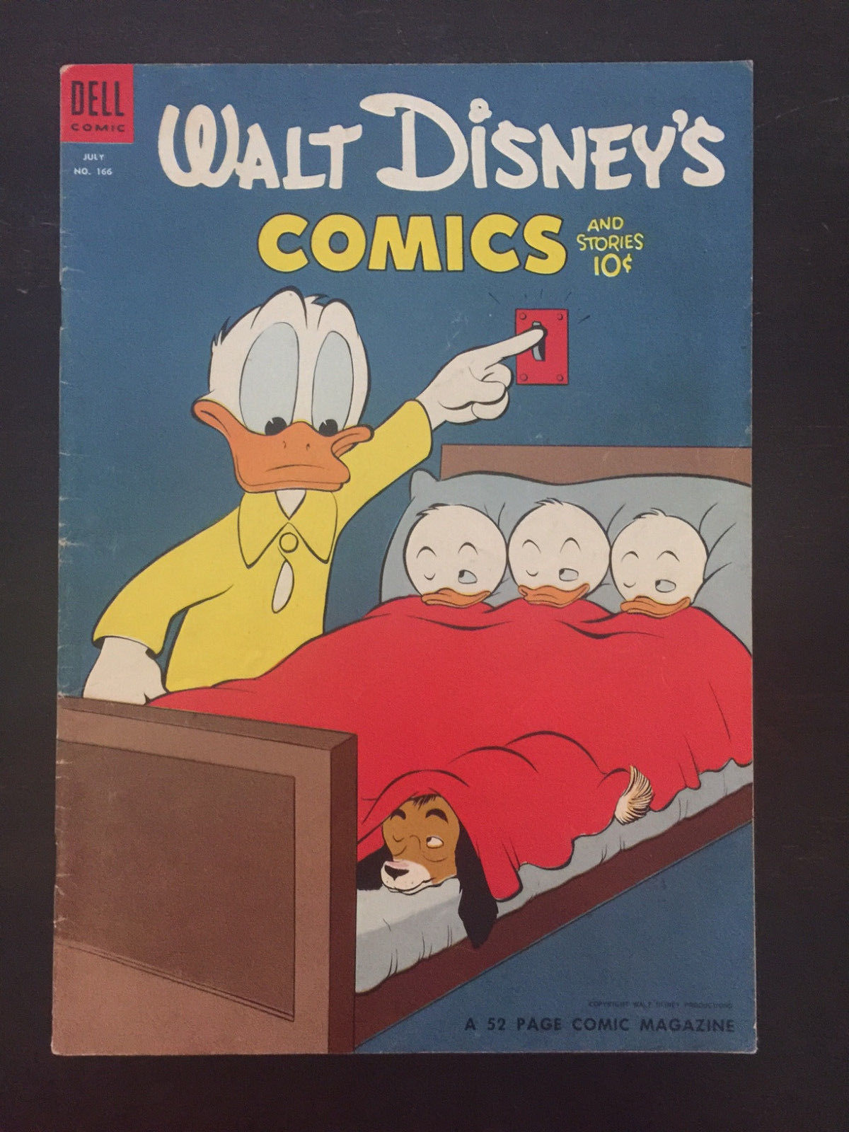 Walt Disney's Comics and Stories #166 (1954, Dell) Vg/FN (5.0)