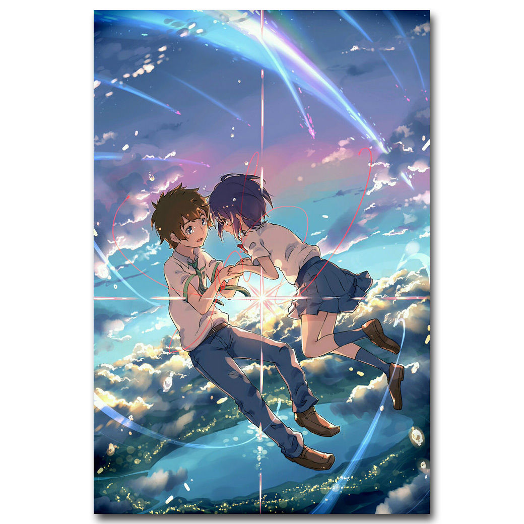 Your name Cartoon Movie Art Silk Poster Print 12x18 24x36 inch Wall Decor 003