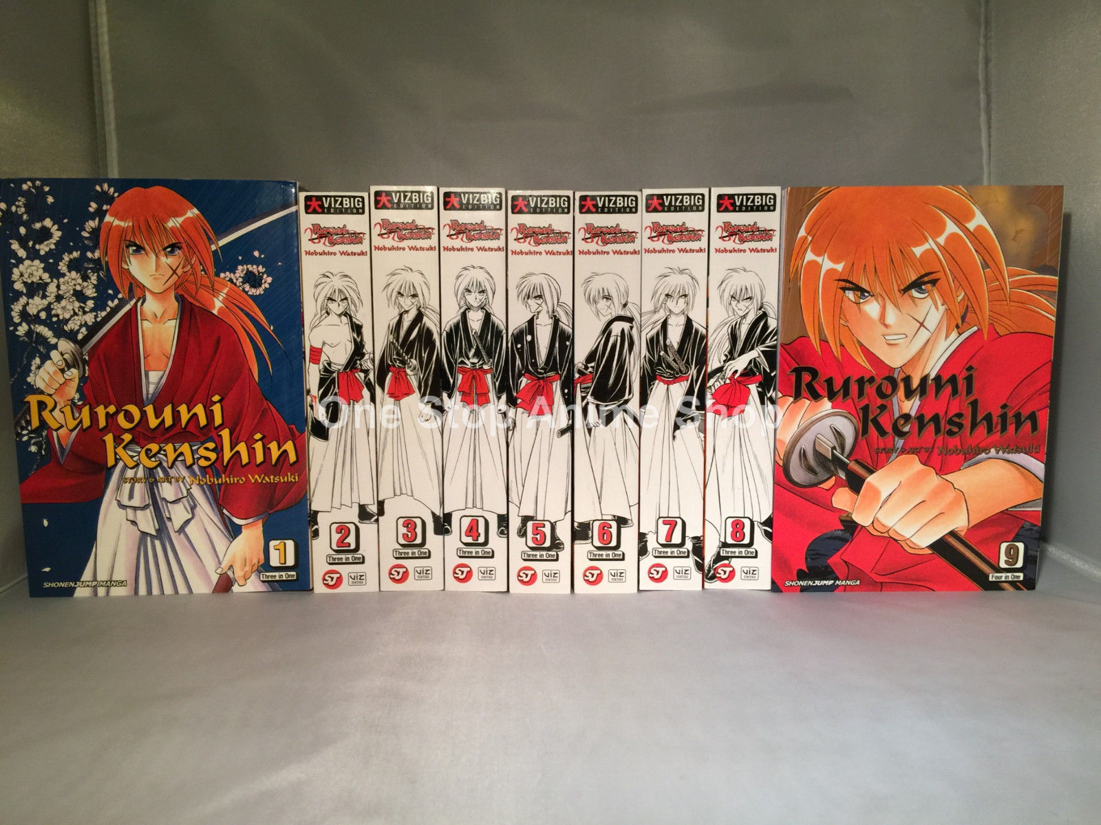 Rurouni Kenshin ( VizBig Vol. 1- 9 ) English Manga Graphic Novels New Complete