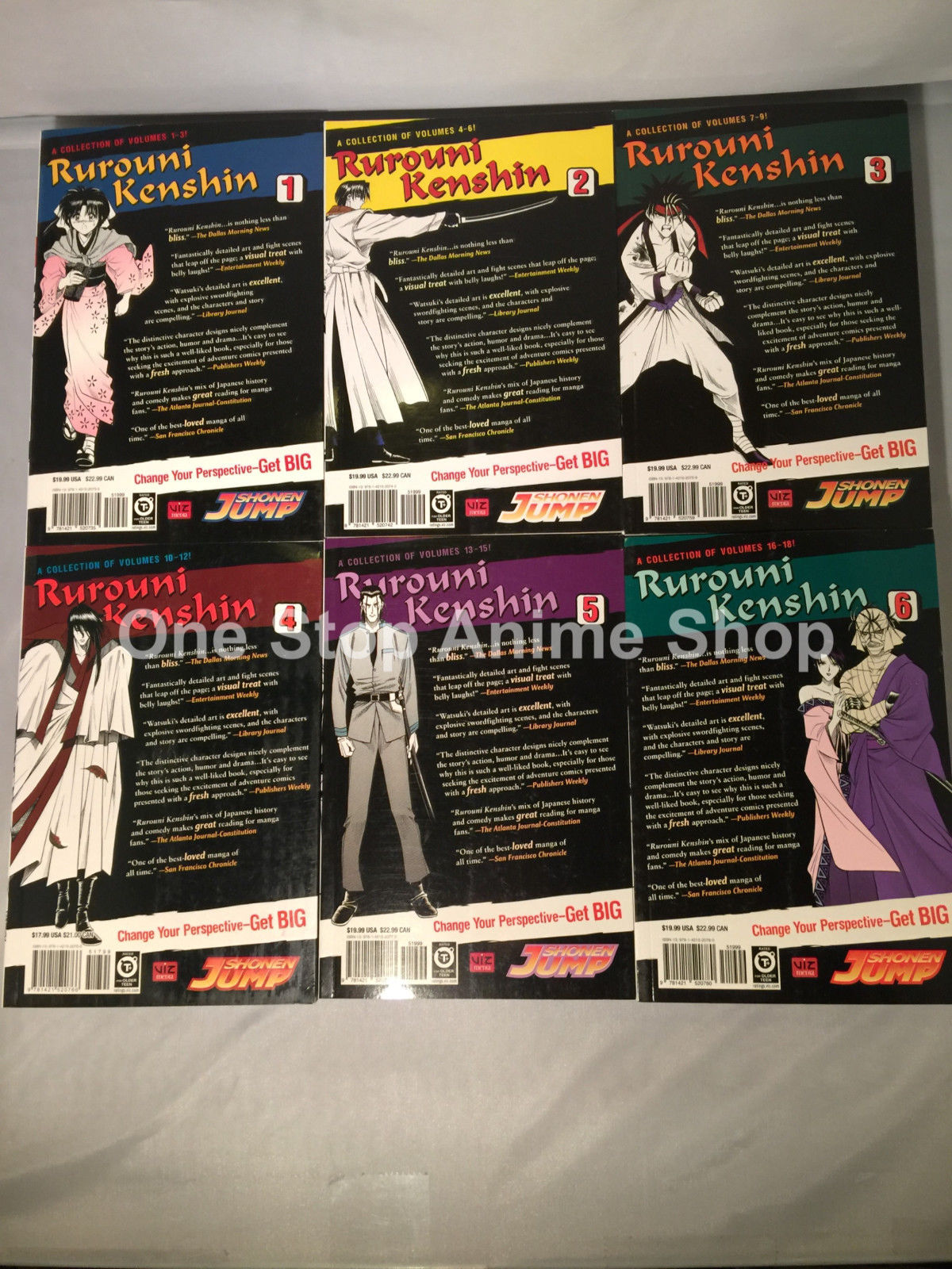 Rurouni Kenshin ( VizBig Vol. 1- 9 ) English Manga Graphic Novels New Complete