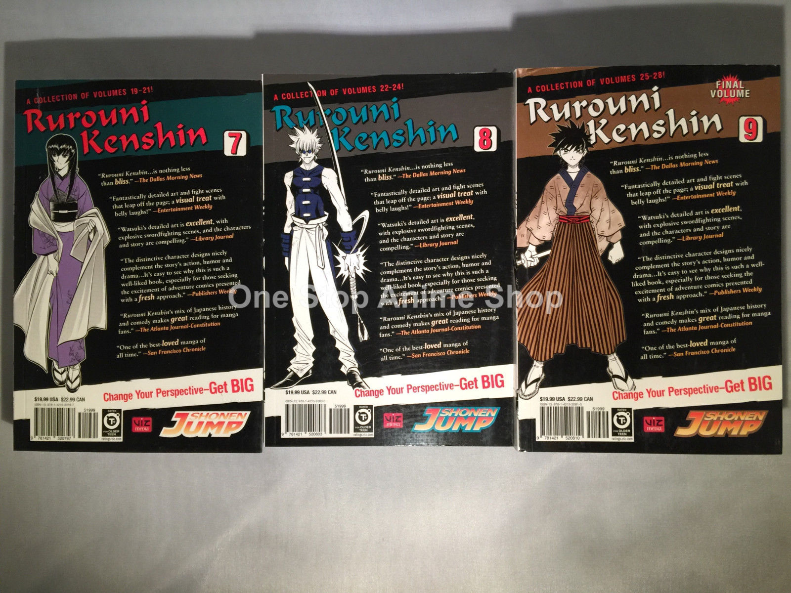 Rurouni Kenshin ( VizBig Vol. 1- 9 ) English Manga Graphic Novels New Complete