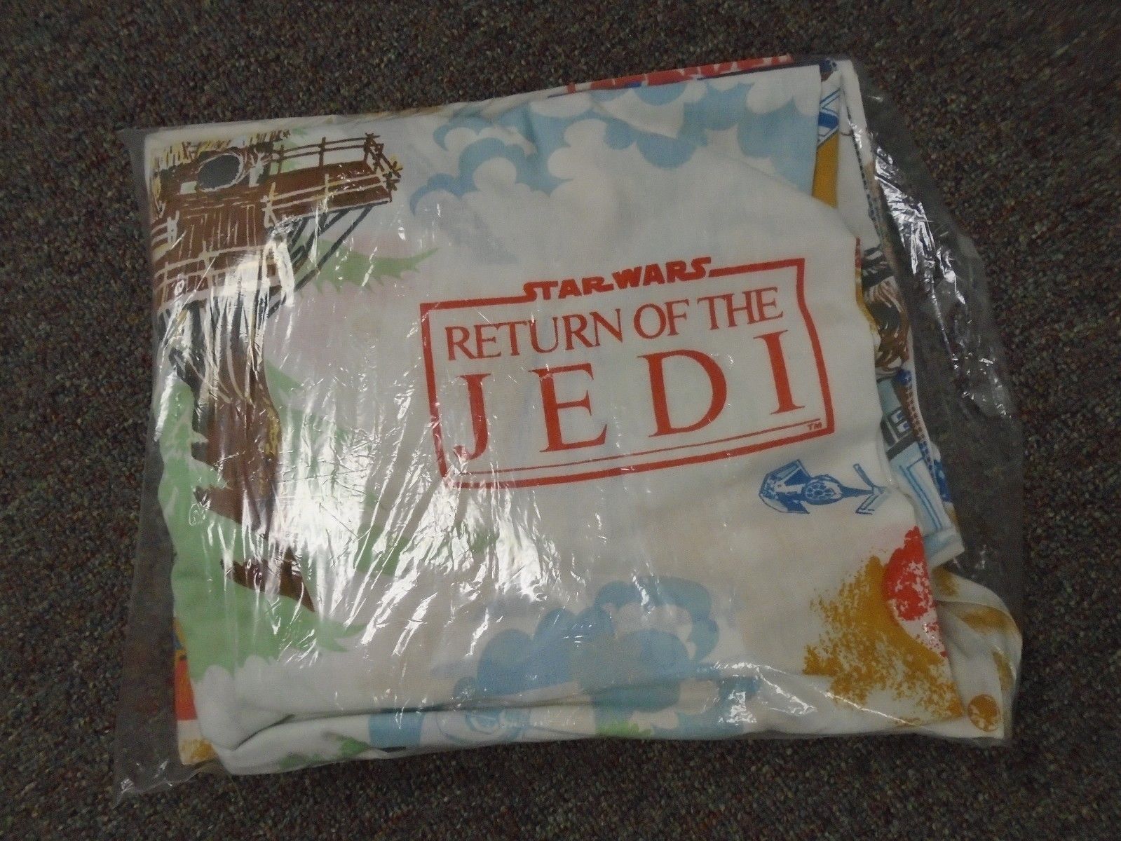 Vintage Star Wars Return of the Jedi Twin Sheets Flat & Fitted, 1983 Sears TESB