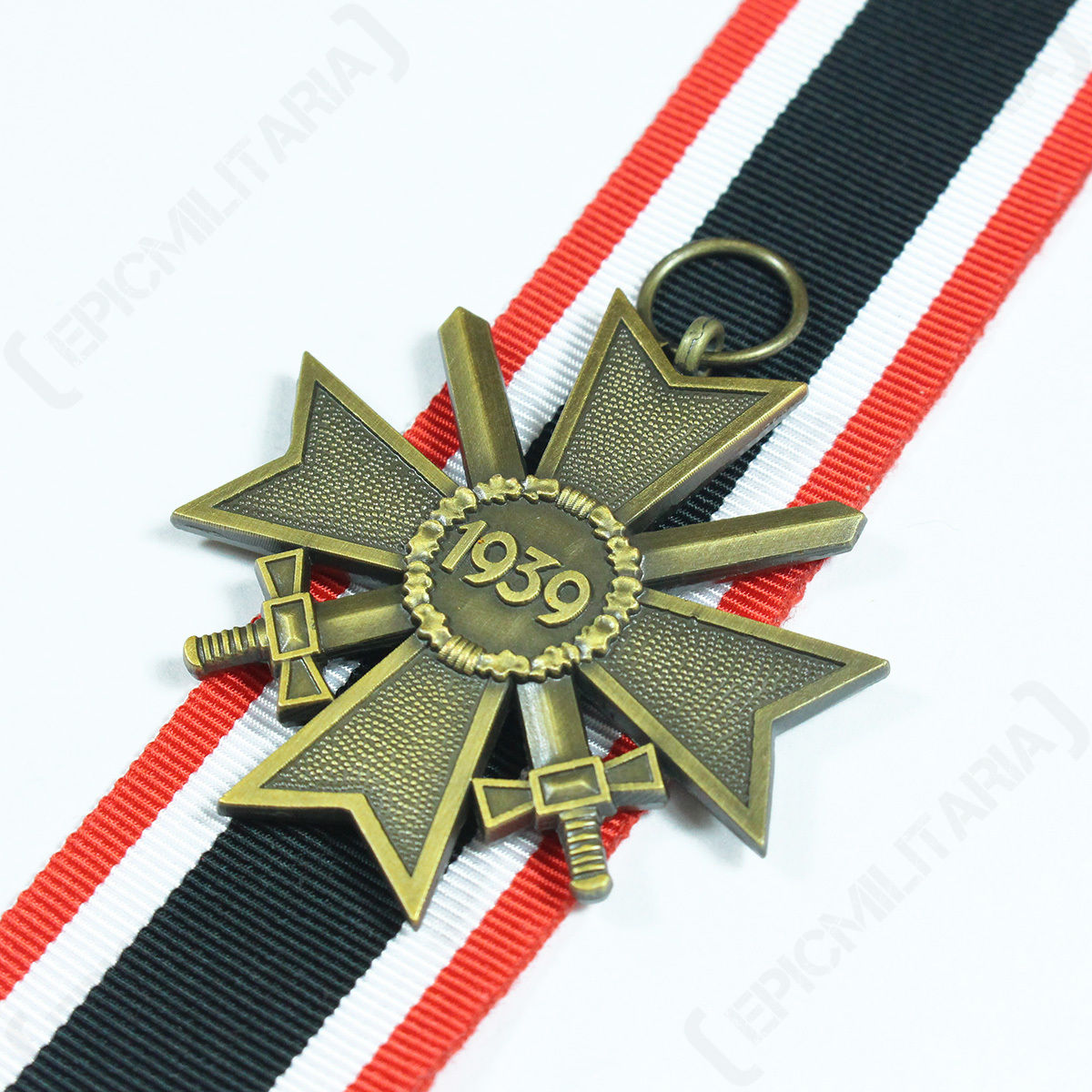 1957 WAR MERIT CROSS - 2ND CLASS - Repro WW2 With Ribbon German Military Army