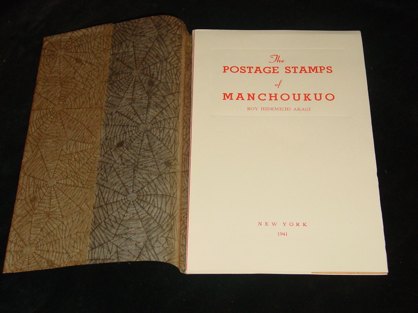 RARE BOOK ON POSTAGE STAMPS OF MANCHOUKUO, JAPAN OCCUPIED MANCHURIA CHINA,1941,