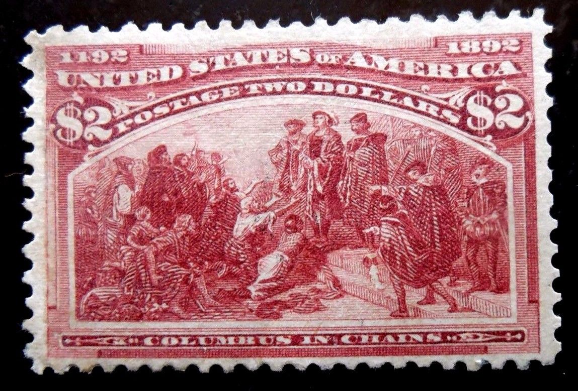 Buffalo Stamps, Scott #242, $2 Columbus Expo, Mint NH/OG & VF, CV = $4,000