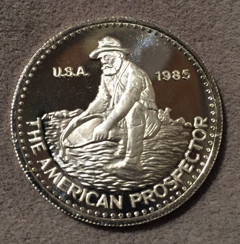 *1985 ENGELHARD Platinum 99.95 American Prospector 1oz in Assay-Uncommon*