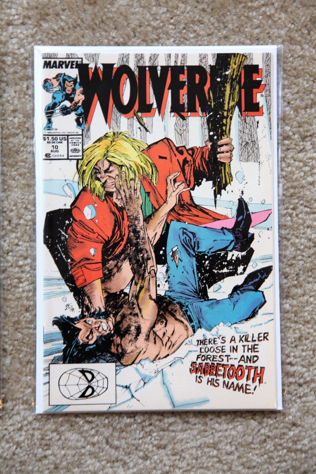 WOLVERINE #10 & X-MEN #222 KEY SABRETOOTH NM+ 9.6 / MINT 9.8