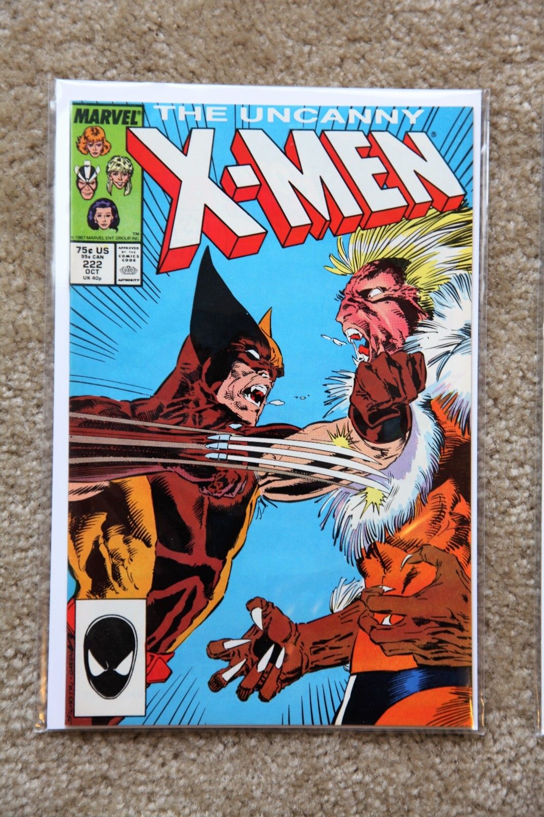 WOLVERINE #10 & X-MEN #222 KEY SABRETOOTH NM+ 9.6 / MINT 9.8