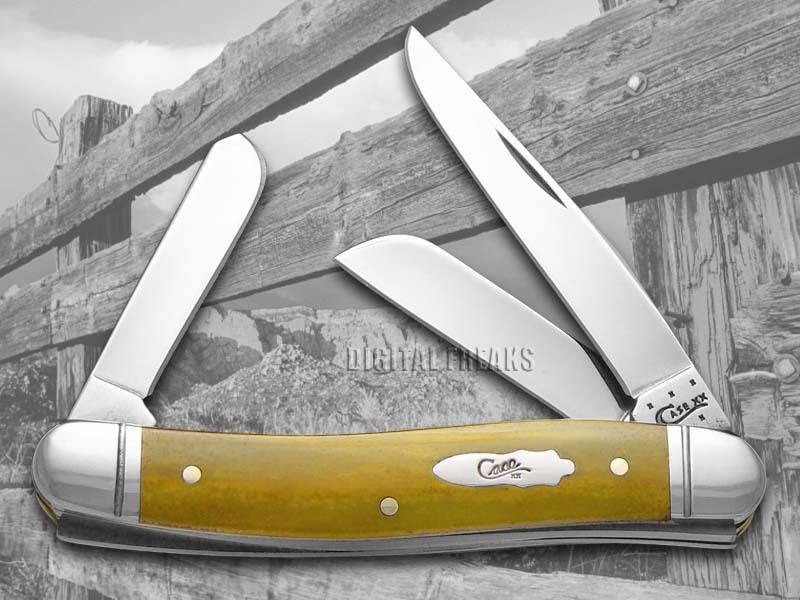 CASE XX Smooth Antique Bone Medium Stockman Stainless Pocket Knives Knife