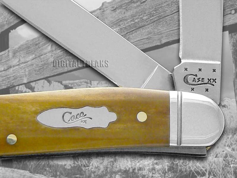 CASE XX Smooth Antique Bone Medium Stockman Stainless Pocket Knives Knife