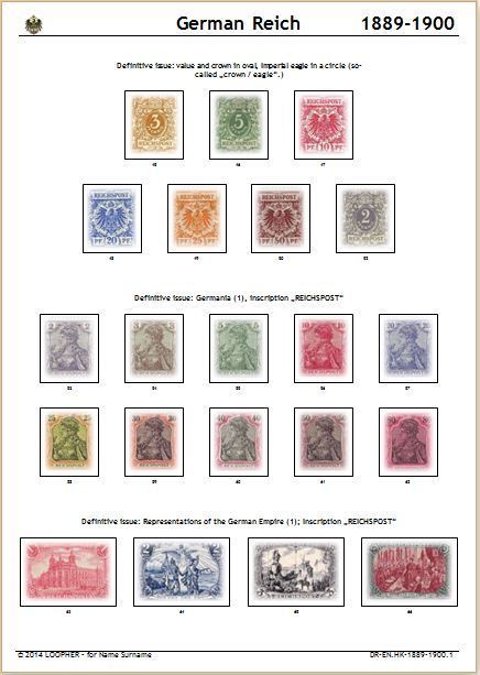 [VB003] GERMAN REICH Digital Stamp Album (64 pages) with Info-Pages