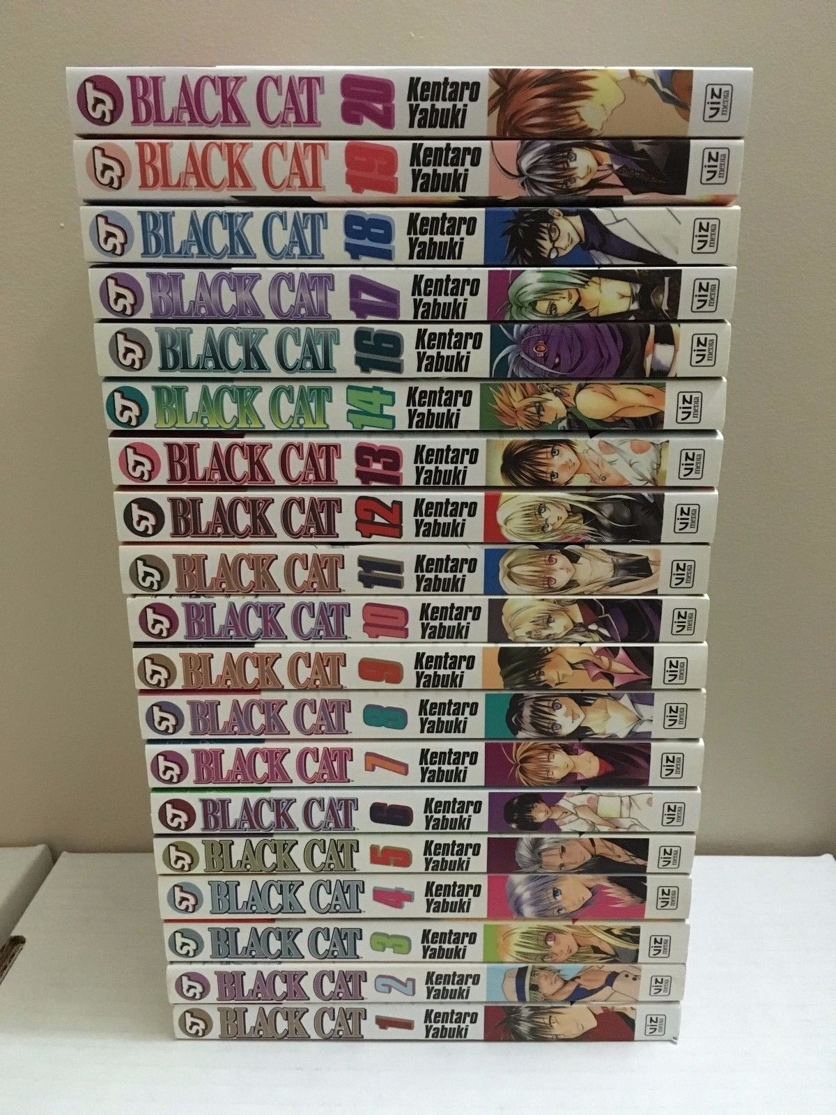 Black Cat Manga Lot Near Complete 19 Volumes - English Viz -  Kentaro Yabuki