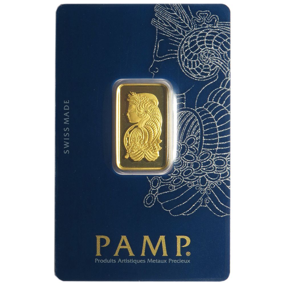 10 Gram Pamp Suisse .9999 Fine Gold Bar Fortuna Veriscan