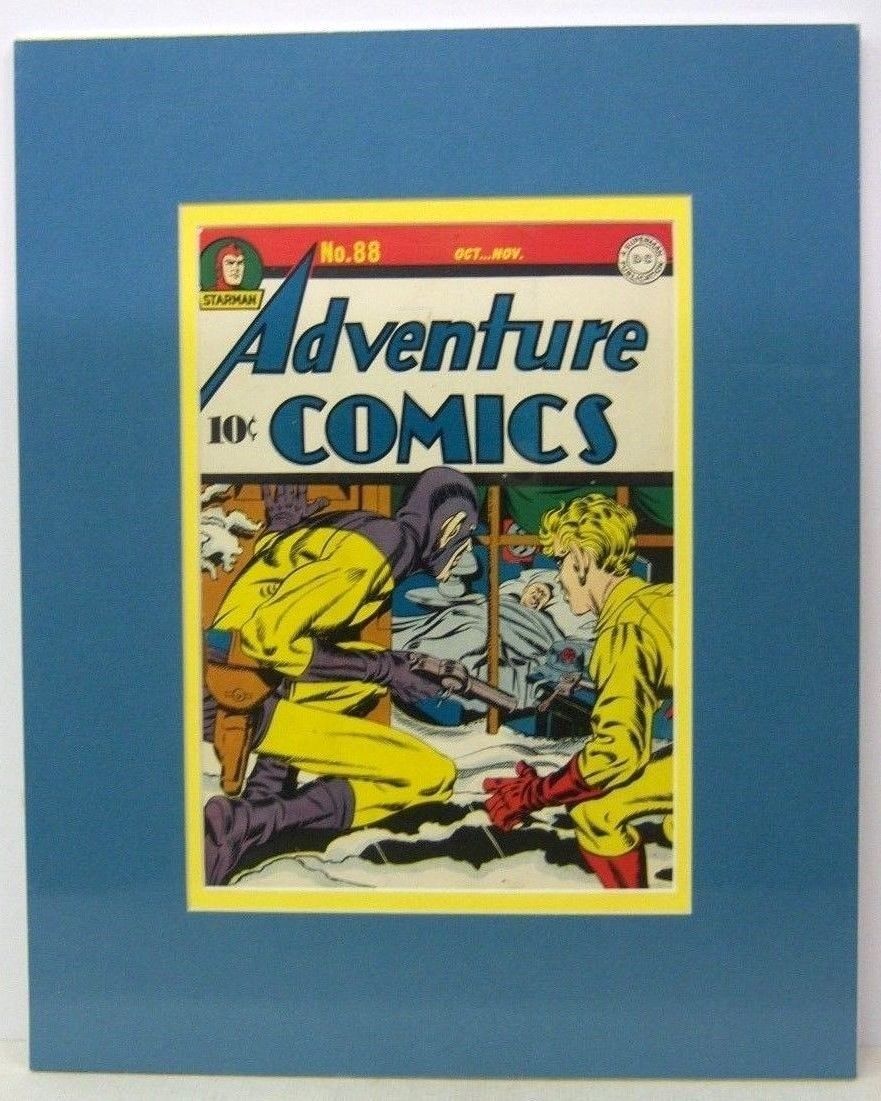 ADVENTURE COMICS #88 (1943) Actual Golden Age Cover! Jack Kirby, SANDMAN, matted