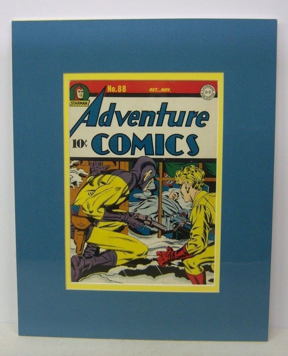 ADVENTURE COMICS #88 (1943) Actual Golden Age Cover! Jack Kirby, SANDMAN, matted