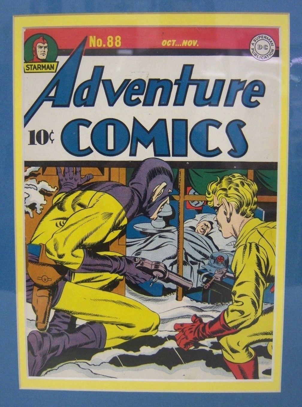 ADVENTURE COMICS #88 (1943) Actual Golden Age Cover! Jack Kirby, SANDMAN, matted