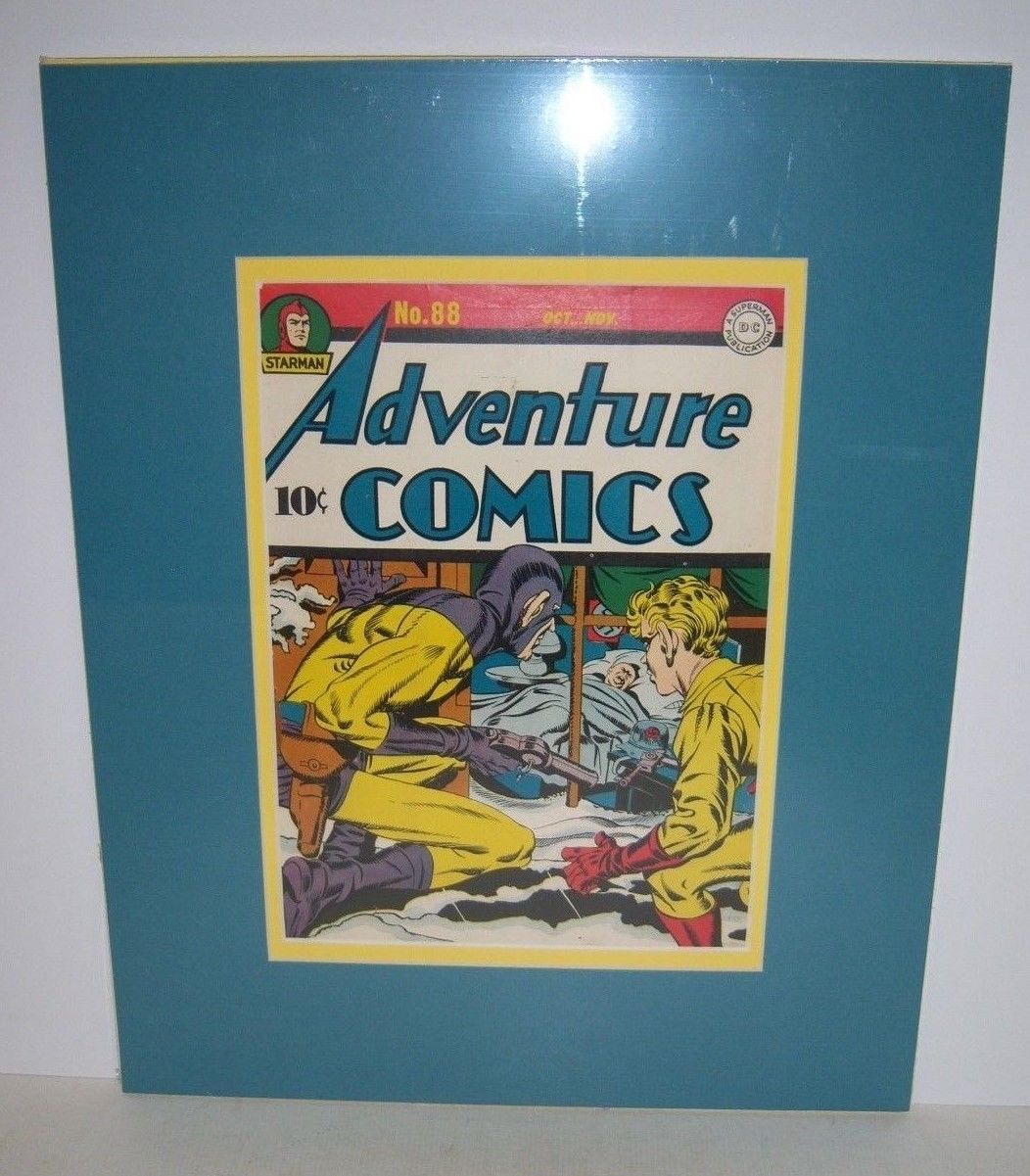 ADVENTURE COMICS #88 (1943) Actual Golden Age Cover! Jack Kirby, SANDMAN, matted